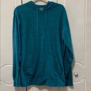 Roebuck & Co. Teal Hoodie Sweatshirt size Medium